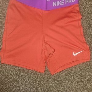 Nike Kids Shorts in Orange and Purple